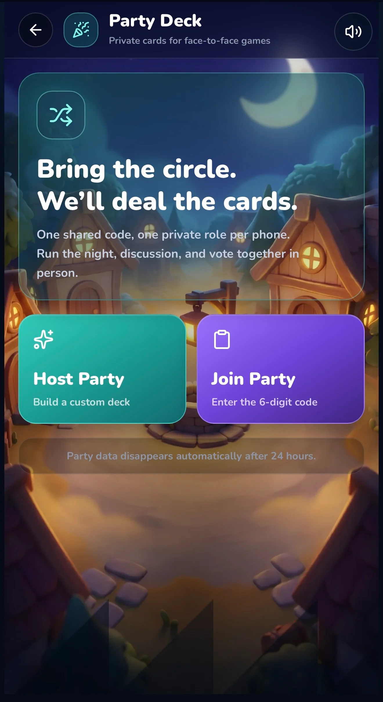 Meet Party Deck: Werewolf Role Cards Without the Paper Cuts