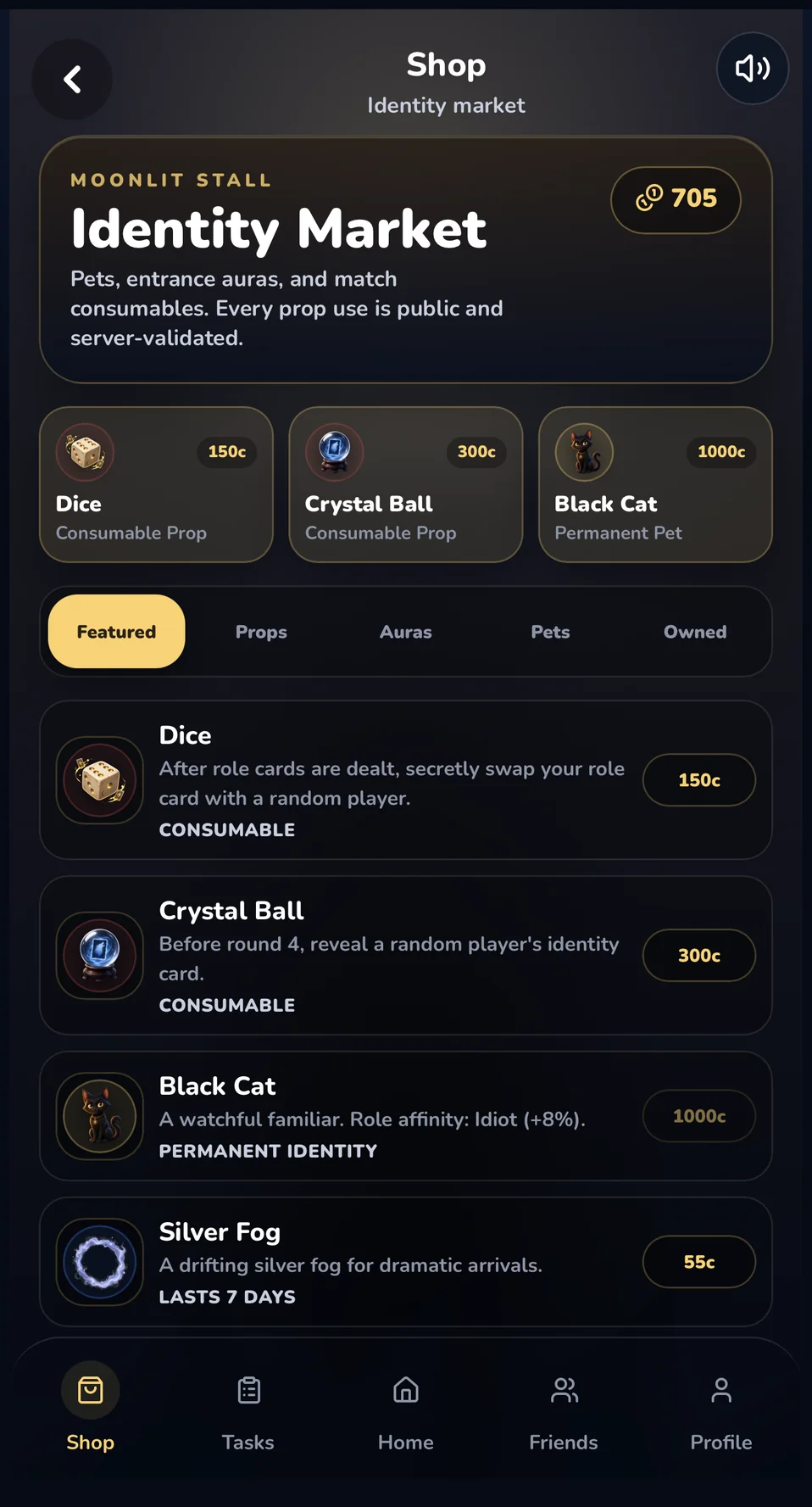 Shop Guide — Cosmetics, Consumables & Collectibles